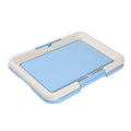 Blue puppy pad holder tray
