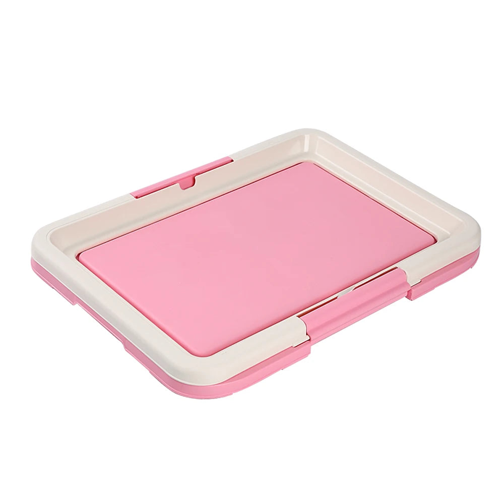 Pink puppy pad holder tray