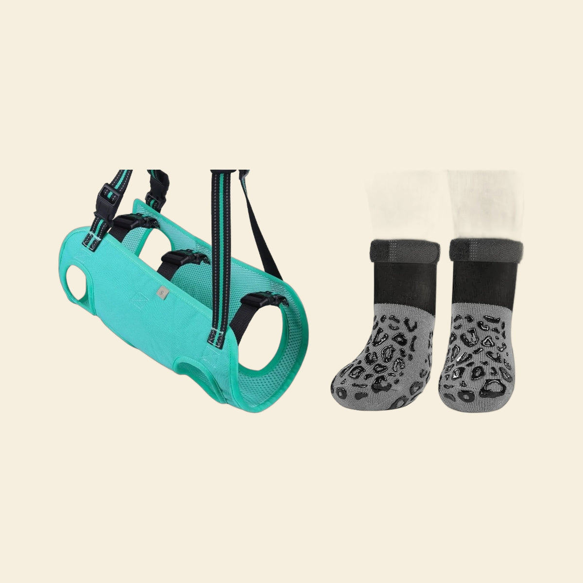 Lift sling and grip socks set